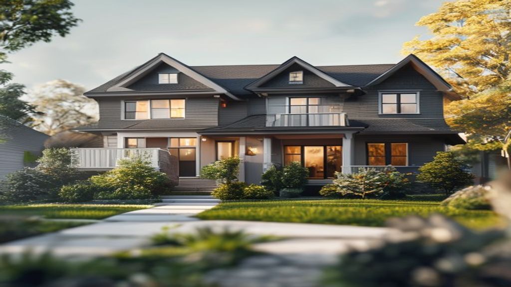 Stunning new house exterior with garden available to buy new house