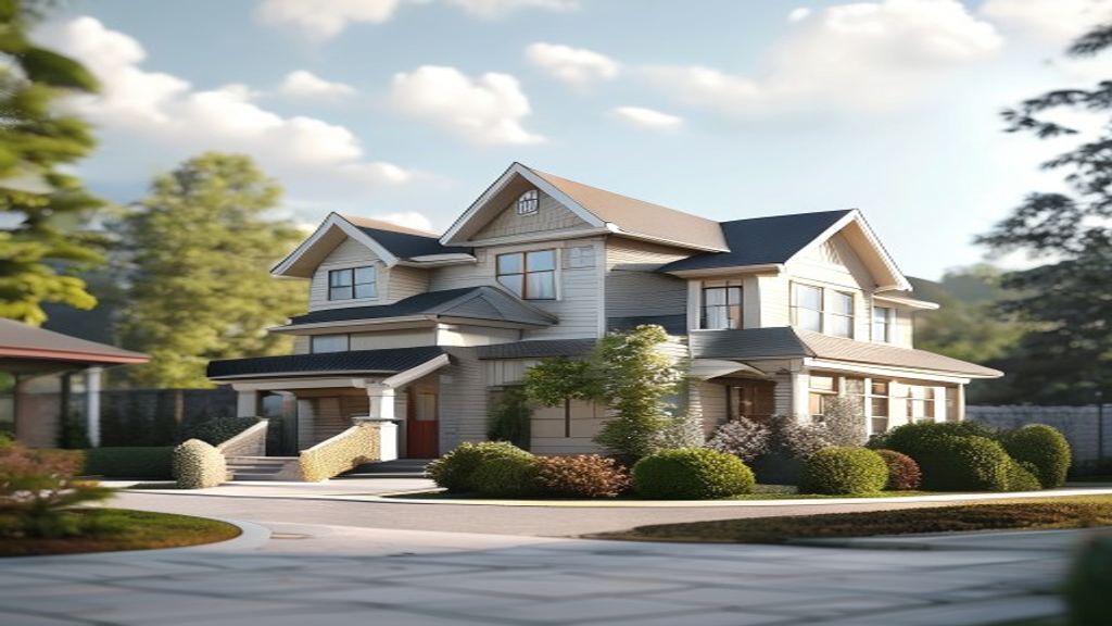 Couple reviewing a modern home listing while discussing how to buy property and secure a mortgage.