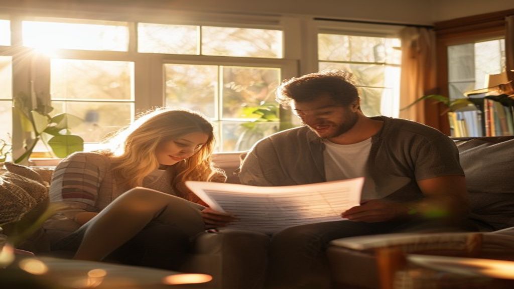 Happy family viewing potential home with real estate agent