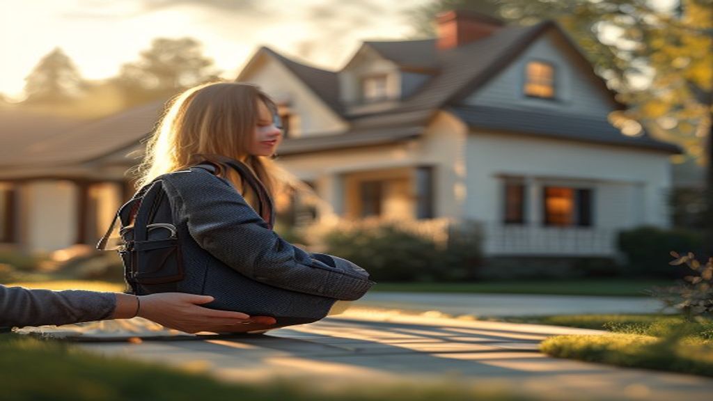 First-time homebuyer examining house listings and mortgage paperwork before making a purchase decision
