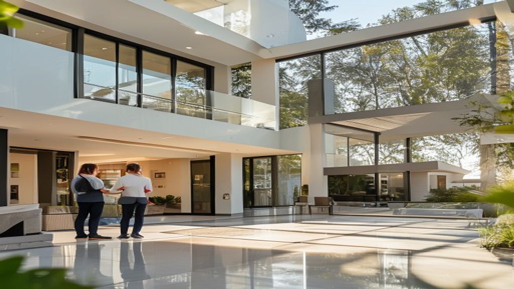 Stunning new build houses listed for sale in modern neighborhood development