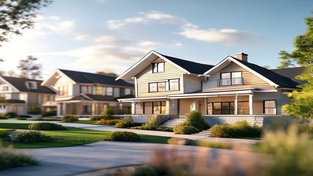New houses for sale: modern family homes with open floor plans and energy-efficient features.