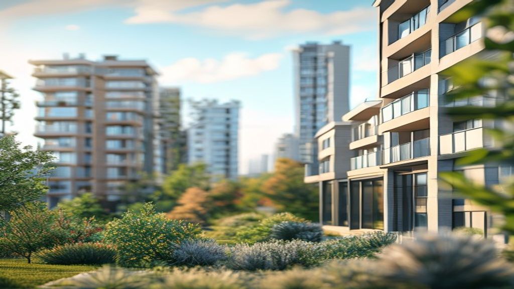 Modern residential and commercial projects showcasing innovative design and construction in new property developments.