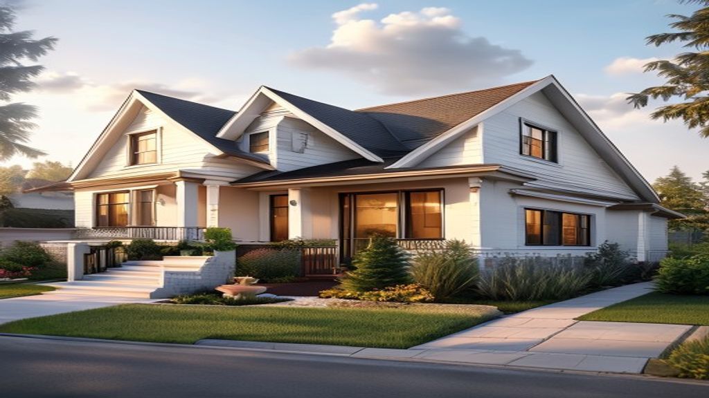A happy family explores a spacious rent to own home, envisioning their future purchase.
