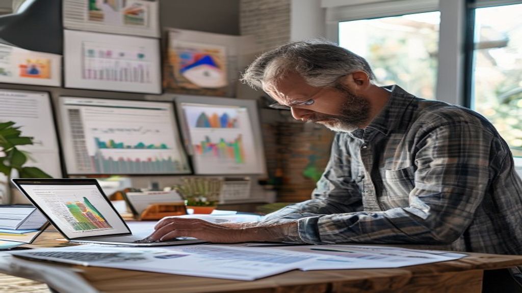 Residential property valuation illustrated by a house with price tags, appraisal documents, and a professional assessor.