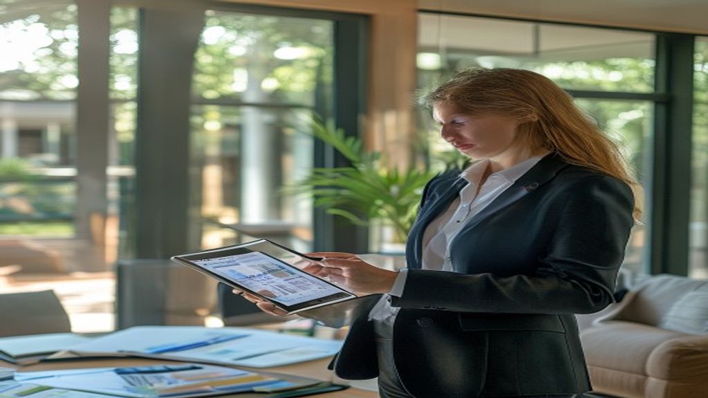 A professional appraiser reviewing a home’s details for an accurate residential property valuation