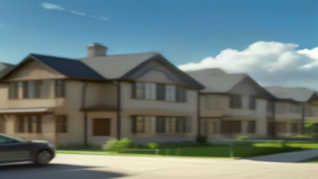 Modern newly built homes with fresh paint and manicured lawns, ready for sale to first-time buyers
